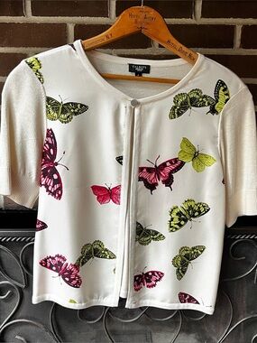 Talbots petites one-button cardigan